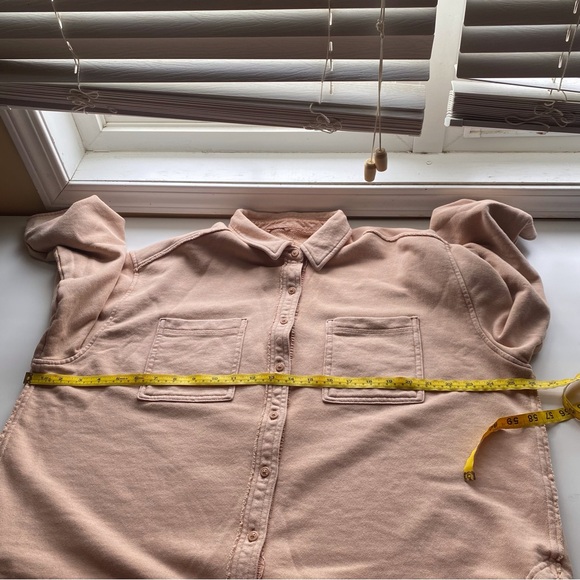 Aerie Lumberjane Fleece Shirt Woman Small Brown Long Sleeve Boxy Comfy Boxy 2023 - Picture 10 of 14